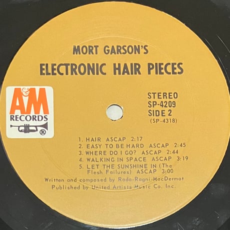 Mort Garson - Electronic Hair Pieces [LP][A&M Records] (USED)