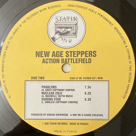 New Age Steppers - Action Battlefield [LP][Statik Records] (USED)