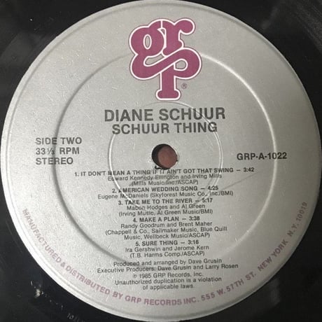 Diane Schuur - Schuur Thing [LP][GRP]