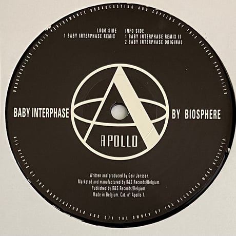 Biosphere - Baby Interphase [12][Apollo] (USED)