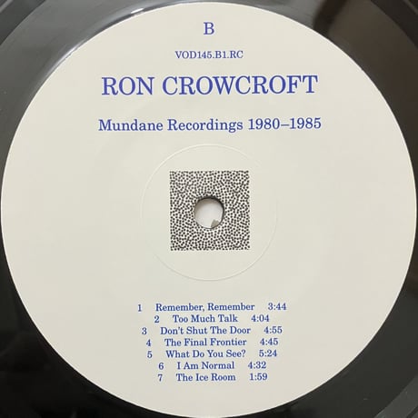 Ron Crowcroft - Mundane Recordings 1980-1985 [LP][Vinyl-on-demand] (USED)