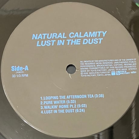 Natural Calamity - Lust In The Dust [LP][Idyllic Records] (USED)