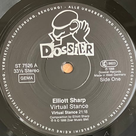 Elliott Sharp - Virtual Stance [LP][Dossier] (USED)