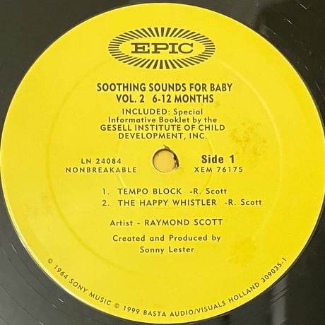 Raymond Scott - Soothing Sounds For Baby Volume II (6-12 Months) [LP][Basta] (USED)