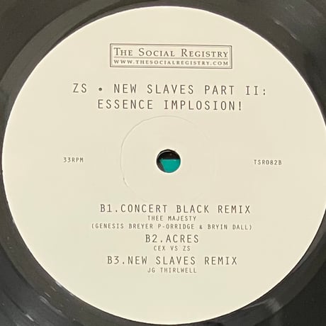 Zs - New Slaves Part II: Essence Implosion! [LP][The Social Registry] (USED)