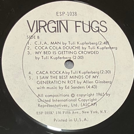 The Fugs - Virgin Fugs [LP][ESP-Disk] (USED)