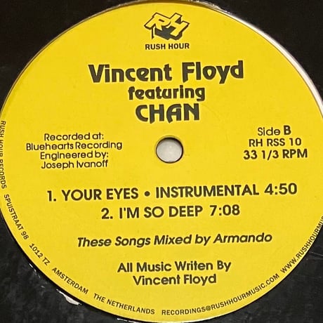 Vincent Floyd Featuring Chan - Your Eyes [12][Rush Hour] (USED)