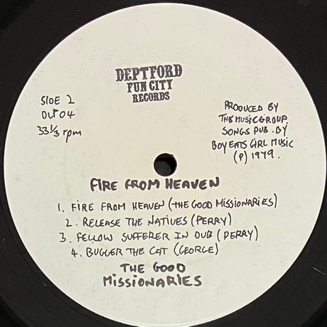The Good Missionaries - Fire From Heaven [LP][Deptford Fun City Records] (USED)