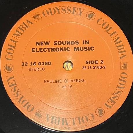 Steve Reich / Richard Maxfield / Pauline Oliveros - New Sounds In Electronic Music 〜 [LP] (USED)