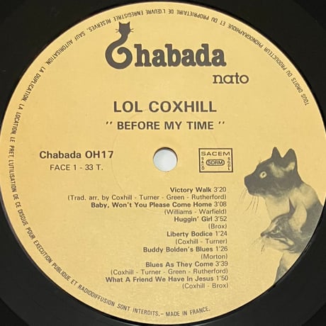 Lol Coxhill - Before My Time [10][Chabada] (USED)