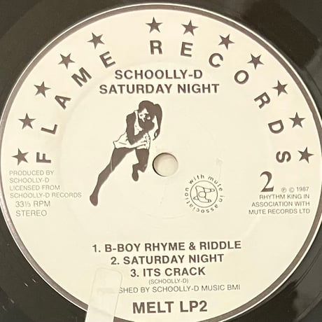 Schoolly D - Saturday Night! The Album [LP][Flame Records] (USED)