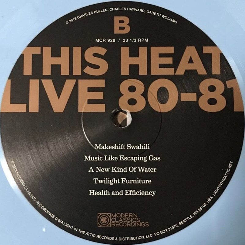 This Heat - Live 80/81 [LP][Modern Classics Rec