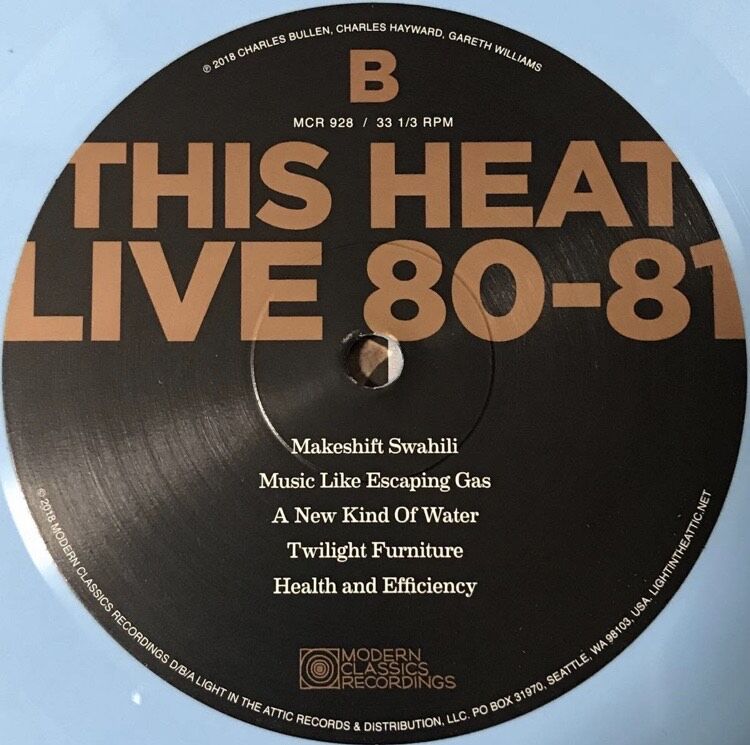 This Heat - Live 80/81 [LP][Modern Classics Rec