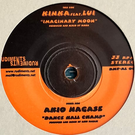 Kinka / Akio Nagase - Imaginary Moon / Dance Hall Champ [7][Rudiments] (USED)