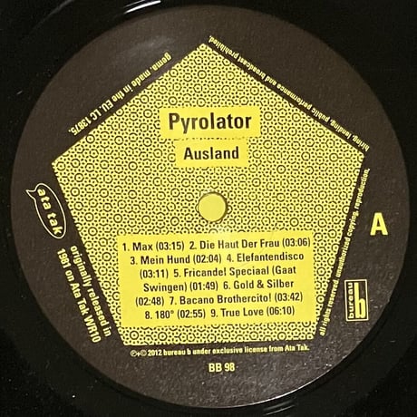 Pyrolator - Ausland [LP][Bureau B] (USED)