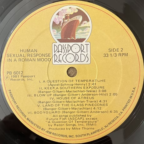 Human Sexual Response - In A Roman Mood [LP][Passport Records] (USED)