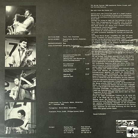 Q4 - Stepan Rasin [LP][Unit Records] (USED)