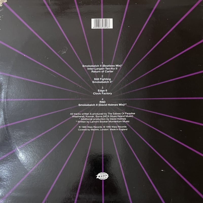 英2LP Sabres Of Paradise Sabresonic II WARPLP34 WARP 未開封 /00520 BEATINK.COM / Sabresonic