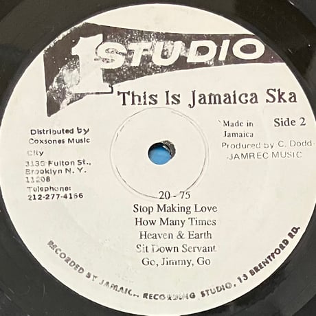 Various - This Is Jamaica Ska - Presenting The Ska-Talites [LP][Studio One] (USED)