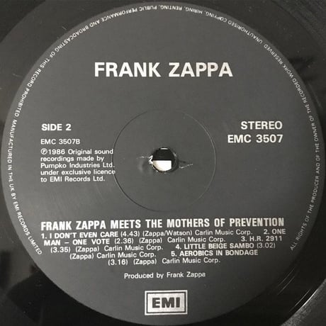 Frank Zappa - Frank Zappa Meets The Mothers Of Prevention (European Version) [LP][EMI]