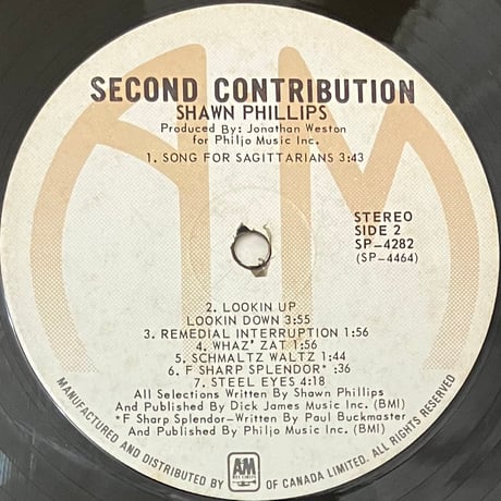 Shawn Phillips - Second Contribution [LP] (USED)