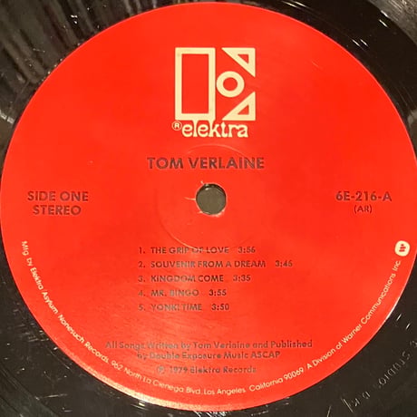 Tom Verlaine - Tom Verlaine [LP][Elektra] (USED)