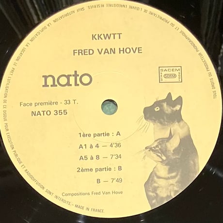 Fred Van Hove - KKWTT (Pour Quintette A Cuivres Et Piano Improvise) [LP][Nato] (USED)