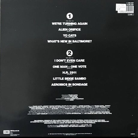 Frank Zappa - Frank Zappa Meets The Mothers Of Prevention (European Version) [LP][EMI]