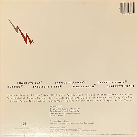 Laurie Anderson - Mister Heartbreak [LP][Warner Bros. Records] (USED)