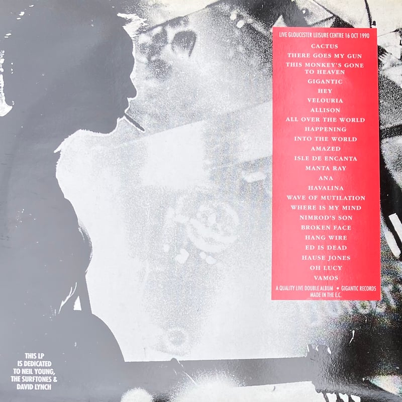 ピクシーズ レコード 「gigantic」 PIXIES (ピクシーズ) - Live From