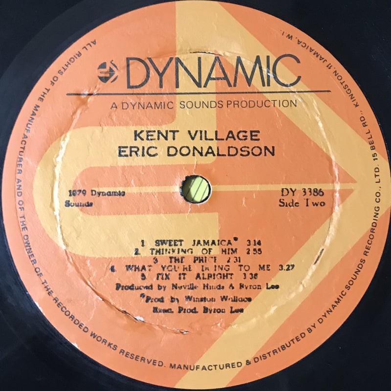 Eric Donaldson - Kent Village [LP][Dynamic Soun