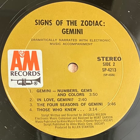 Signs Of The Zodiac - Gemini [LP][A&M Records] (USED)