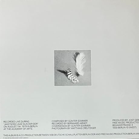 Gunter Sommer - Hormusik [LP][FMP] (USED)