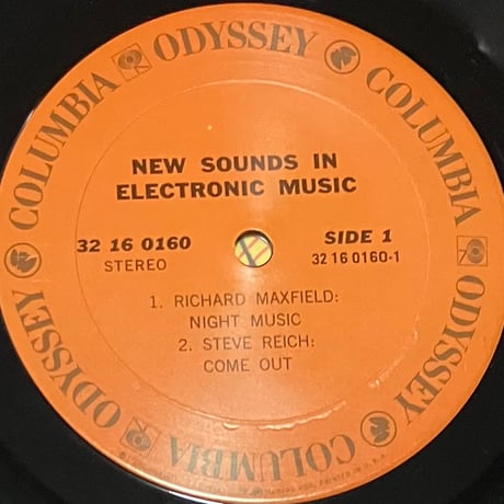 Steve Reich / Richard Maxfield / Pauline Oliveros - New Sounds In Electronic Music 〜 [LP] (USED)