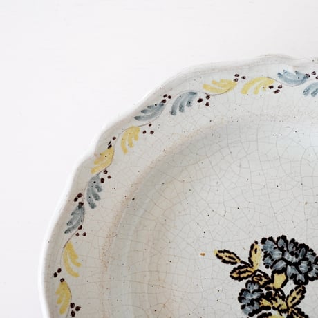 Cul noir お花模様の平皿 Φ21.5cm
