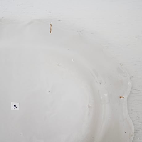 白釉 オーヴァル大皿(R) w42.5cm