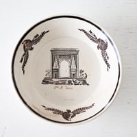 Faïence fine Montereau グリザイユの小皿(A)