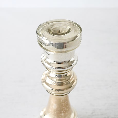 メルキュールガラスの燭台:A (高さ18.5cm)