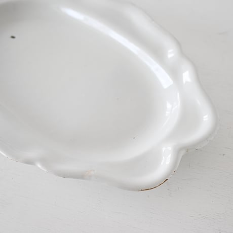 白釉 オーヴァル大皿(T) w44cm