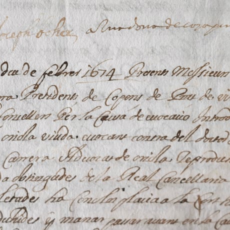 1700年代後期の古い証書(D)