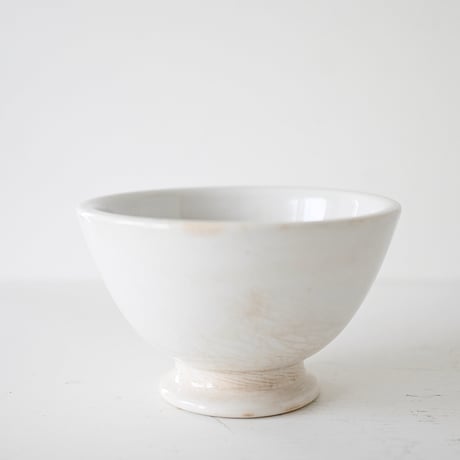 窯元不明 白い"厚手"ボウル(E) Φ12.5cm