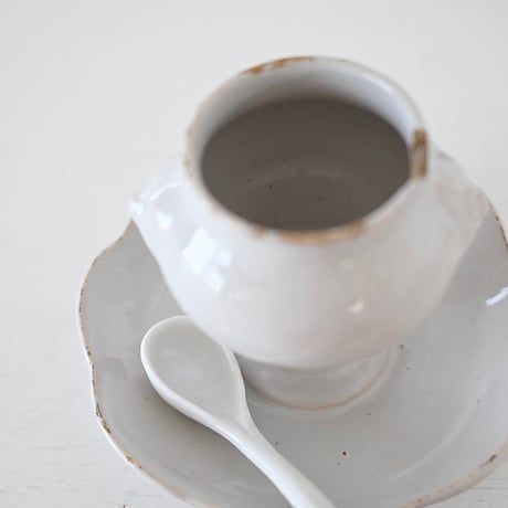 ムスティエ釉の調味料入れ A ムスティエ釉の調味料入れ A ムスティエ釉