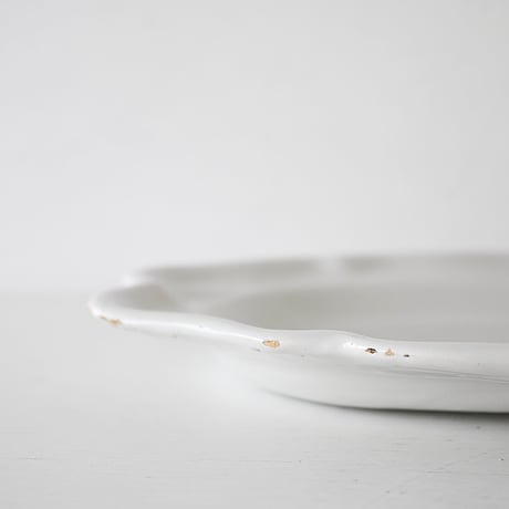 白釉 オーヴァル大皿(T) w44cm