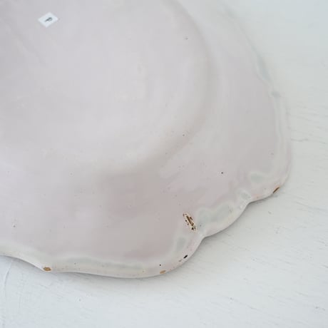 白釉 オーヴァル大皿(P) w41cm