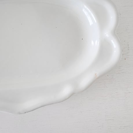 白釉 オーヴァル大皿(T) w44cm
