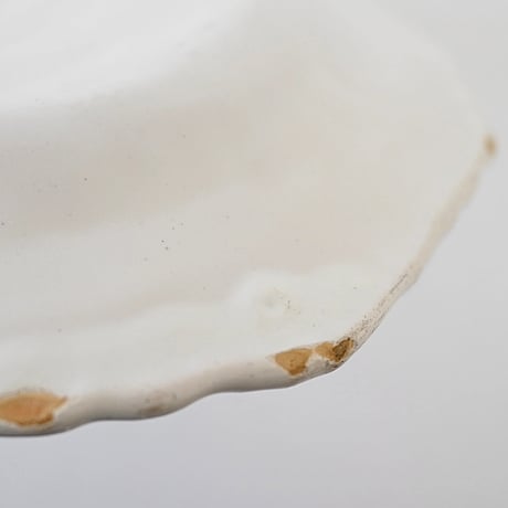 白釉 オーヴァル大皿(U) w37cm