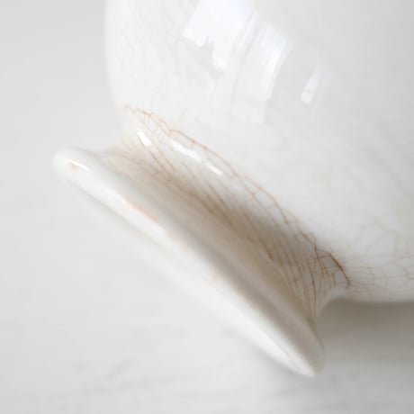 窯元不明 白い"厚手"ボウル(E) Φ12.5cm
