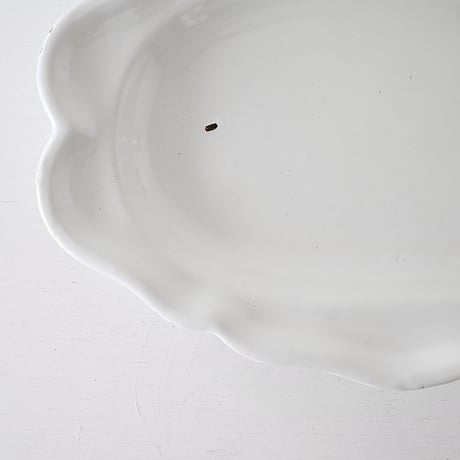 白釉 オーヴァル大皿(T) w44cm