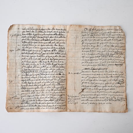 1700年代後期の古い証書(D)