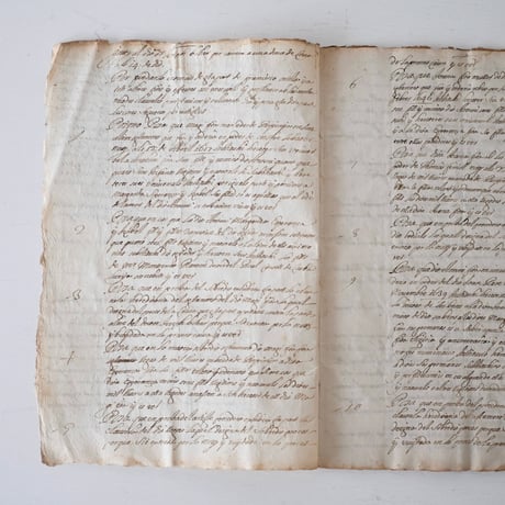 1700年代後期の古い証書(D)